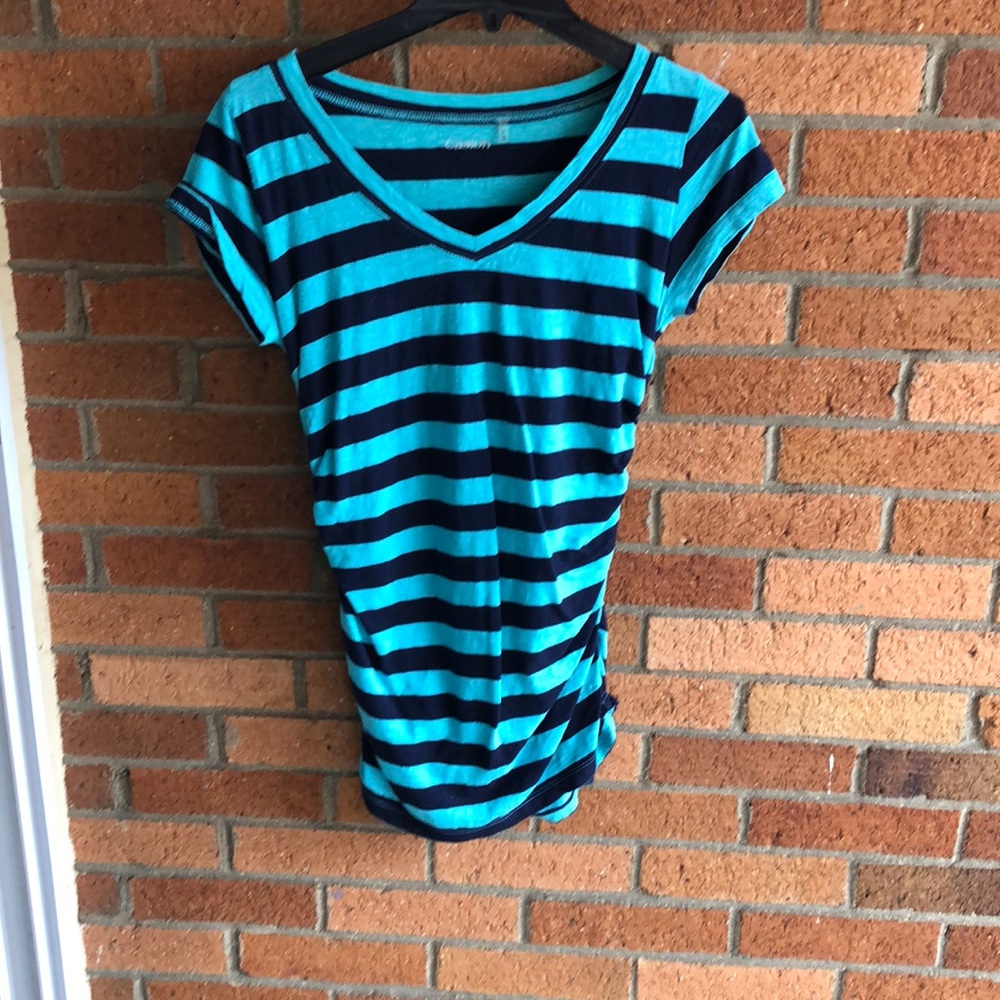 Blue striped shirt